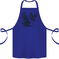 Hammer and Raven Vikings Cotton Apron 100% Organic Royal Blue