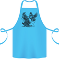Hammer and Raven Vikings Cotton Apron 100% Organic Turquoise