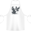 Hammer and Raven Vikings Cotton Apron 100% Organic White