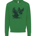Hammer and Raven Vikings Kids Sweatshirt Jumper Irish Green