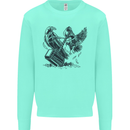 Hammer and Raven Vikings Kids Sweatshirt Jumper Peppermint