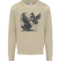 Hammer and Raven Vikings Mens Sweatshirt Jumper Sand