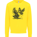 Hammer and Raven Vikings Mens Sweatshirt Jumper Yellow