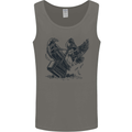 Hammer and Raven Vikings Mens Vest Tank Top Charcoal