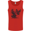 Hammer and Raven Vikings Mens Vest Tank Top Red