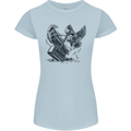 Hammer and Raven Vikings Womens Petite Cut T-Shirt Light Blue