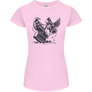 Hammer and Raven Vikings Womens Petite Cut T-Shirt Light Pink