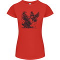 Hammer and Raven Vikings Womens Petite Cut T-Shirt Red