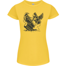 Hammer and Raven Vikings Womens Petite Cut T-Shirt Yellow