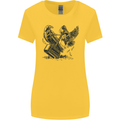 Hammer and Raven Vikings Womens Wider Cut T-Shirt Yellow