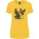Hammer and Raven Vikings Womens Wider Cut T-Shirt Yellow