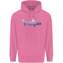 Hammerhead Shark Scuba Diver Diving Childrens Kids Hoodie Azalea