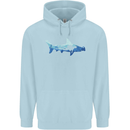 Hammerhead Shark Scuba Diver Diving Childrens Kids Hoodie Light Blue