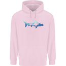 Hammerhead Shark Scuba Diver Diving Childrens Kids Hoodie Light Pink