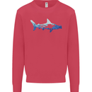 Hammerhead Shark Scuba Diver Diving Kids Sweatshirt Jumper Heliconia