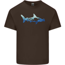 Hammerhead Shark Scuba Diver Diving Kids T-Shirt Childrens Chocolate