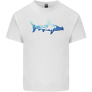 Hammerhead Shark Scuba Diver Diving Kids T-Shirt Childrens White