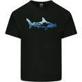 Hammerhead Shark Scuba Diver Diving Mens Cotton T-Shirt Tee Top Black