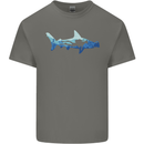 Hammerhead Shark Scuba Diver Diving Mens Cotton T-Shirt Tee Top Charcoal