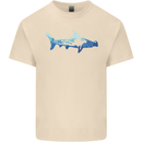 Hammerhead Shark Scuba Diver Diving Mens Cotton T-Shirt Tee Top Natural