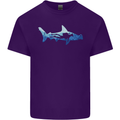 Hammerhead Shark Scuba Diver Diving Mens Cotton T-Shirt Tee Top Purple