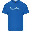 Hammerhead Shark Scuba Diver Diving Mens Cotton T-Shirt Tee Top Royal Blue
