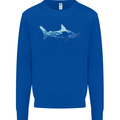Hammerhead Shark Scuba Diver Diving Mens Sweatshirt Jumper Royal Blue