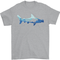 Hammerhead Shark Scuba Diver Diving Mens T-Shirt 100% Cotton Sports Grey