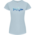 Hammerhead Shark Scuba Diver Diving Womens Petite Cut T-Shirt Light Blue