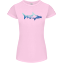 Hammerhead Shark Scuba Diver Diving Womens Petite Cut T-Shirt Light Pink