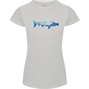Hammerhead Shark Scuba Diver Diving Womens Petite Cut T-Shirt Sports Grey