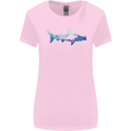 Hammerhead Shark Scuba Diver Diving Womens Wider Cut T-Shirt Light Pink