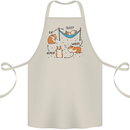 Hampster Eat Sleep Wheek Repeat Funny Cotton Apron 100% Organic Natural