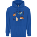 Hampster Eat Sleep Wheek Repeat Funny Mens 80% Cotton Hoodie Royal Blue