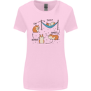 Hampster Eat Sleep Wheek Repeat Funny Womens Wider Cut T-Shirt Light Pink