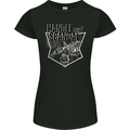 Handle the Scandal Tattoo Artist Womens Petite Cut T-Shirt Black