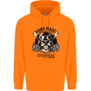 Handmade Choppers Biker Motorcycle Bike Childrens Kids Hoodie Orange