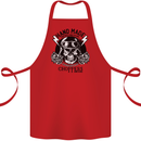 Handmade Choppers Biker Motorcycle Bike Cotton Apron 100% Organic Red