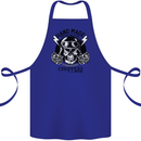 Handmade Choppers Biker Motorcycle Bike Cotton Apron 100% Organic Royal Blue