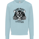 Handmade Choppers Biker Motorcycle Bike Kids Sweatshirt Jumper Light Blue