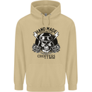 Handmade Choppers Biker Motorcycle Bike Mens 80% Cotton Hoodie Sand