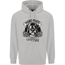 Handmade Choppers Biker Motorcycle Bike Mens 80% Cotton Hoodie Sports Grey