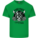Handmade Choppers Biker Motorcycle Bike Mens Cotton T-Shirt Tee Top Irish Green