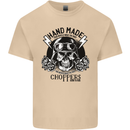 Handmade Choppers Biker Motorcycle Bike Mens Cotton T-Shirt Tee Top Sand