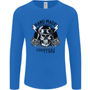 Handmade Choppers Biker Motorcycle Bike Mens Long Sleeve T-Shirt Royal Blue