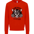 Handmade Choppers Biker Motorcycle Bike Mens Sweatshirt Jumper Bright Red