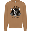 Handmade Choppers Biker Motorcycle Bike Mens Sweatshirt Jumper Caramel Latte