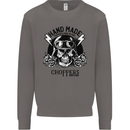 Handmade Choppers Biker Motorcycle Bike Mens Sweatshirt Jumper Charcoal