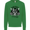 Handmade Choppers Biker Motorcycle Bike Mens Sweatshirt Jumper Irish Green