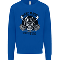 Handmade Choppers Biker Motorcycle Bike Mens Sweatshirt Jumper Royal Blue